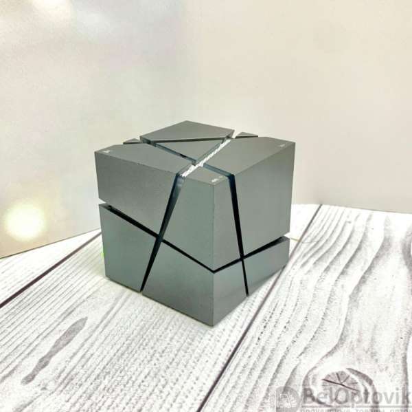 Колонка Bluetooth Q-one Куб (музыка, радио, световые эффекты). Чистый объемный звук